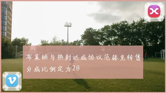 布莱顿与热刺达成协议范赫克转售分成比例定为20